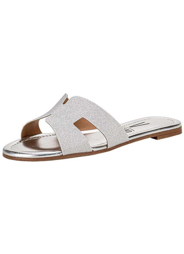 Vizzano - Tamanco Feminino Flat Vizzano 6522101 Prata