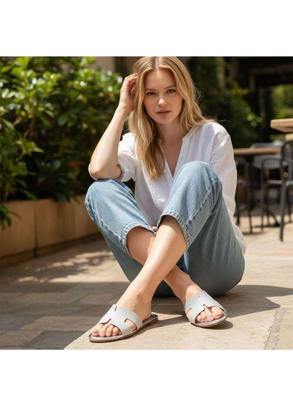 Vizzano - Tamanco Feminino Flat Vizzano 6522101 Prata 2