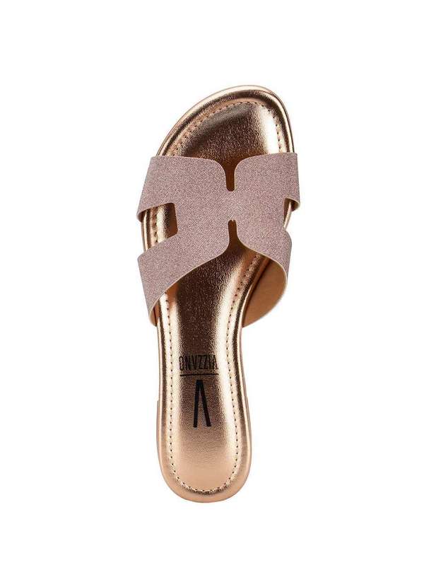 Vizzano - Tamanco Feminino Flat Vizzano 6522101 Ouro/Rosado 5