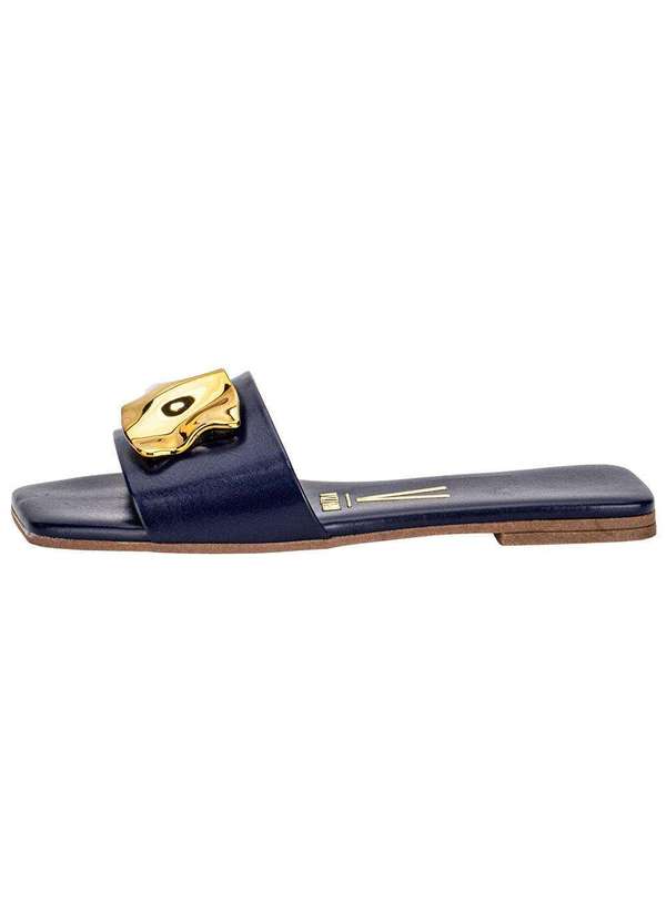Vizzano - Tamanco Feminino Flat Vizzano 6553100 - Marinho 2