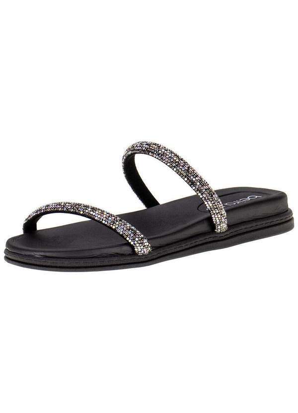 Beira Rio - Tamanco Feminino Salto Baixo Beira Rio - 8488105 - Preto 01