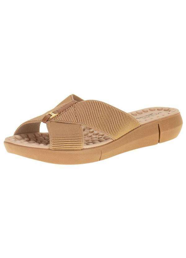 Modare - Tamanco Feminino Salto Baixo Modare - 7142101 - Bege 01