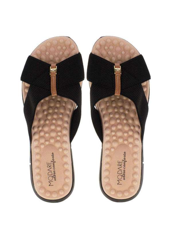 Modare - Tamanco Feminino Salto Baixo Modare - 7142101 - Preto 01 5