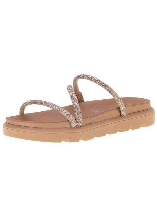 Vizzano - Tamanco Feminino Salto Baixo Vizzano - 6459118 - Bege