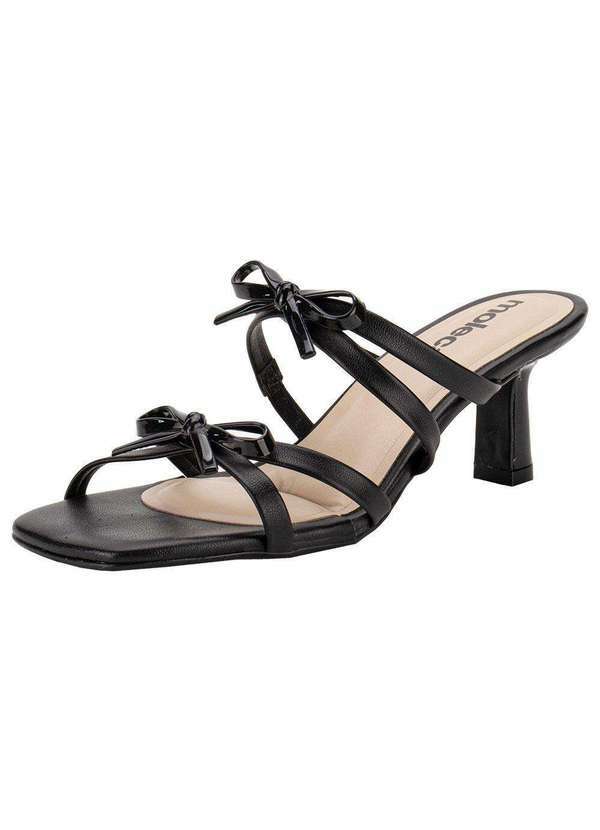 Moleca - Tamanco Feminino Salto Fino Moleca 5523103 - Preto