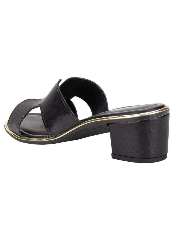 Beira Rio - Tamanco Feminino Salto Grosso Beira Rio 8379251 - Preto 3