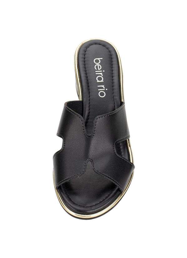 Beira Rio - Tamanco Feminino Salto Grosso Beira Rio 8379251 - Preto 5