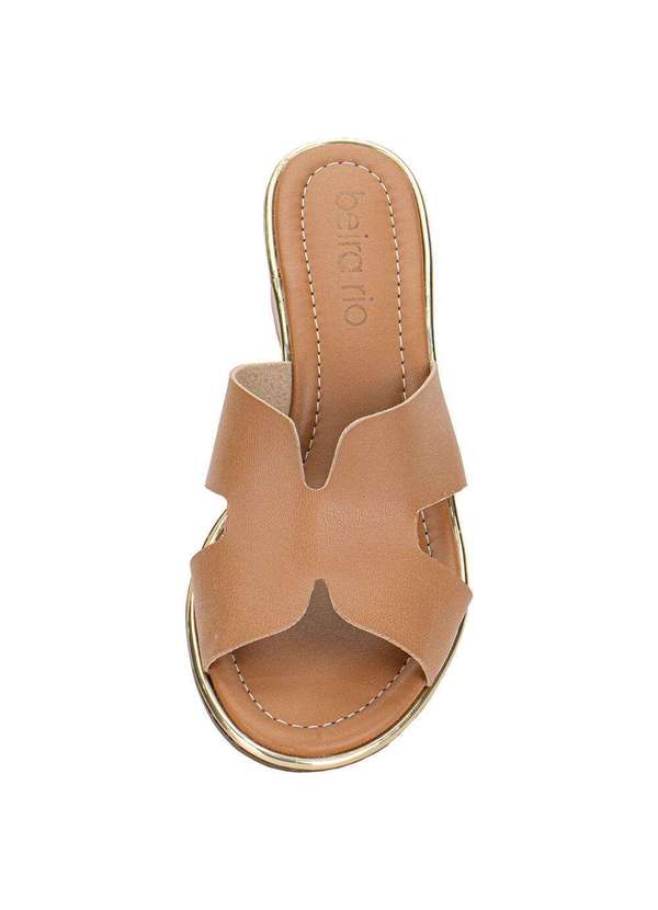 Beira Rio - Tamanco Feminino Salto Grosso Beira Rio 8379251 - Camel 5