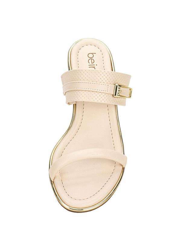 Beira Rio - Tamanco Feminino Salto Grosso Beira Rio 8379252 - Natural 5