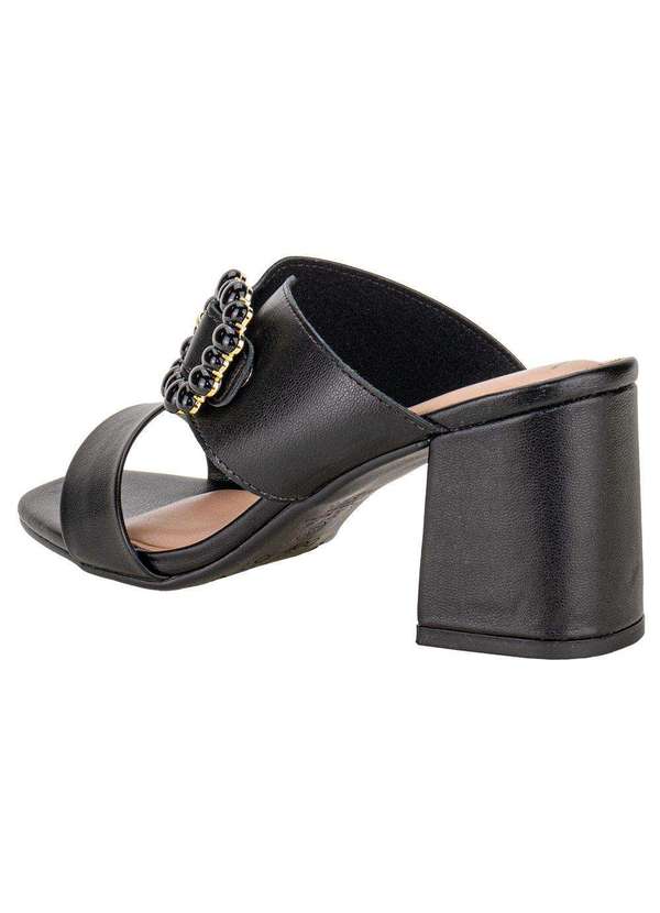 Beira Rio - Tamanco Feminino Salto Grosso Beira Rio 8436232 - Preto 3