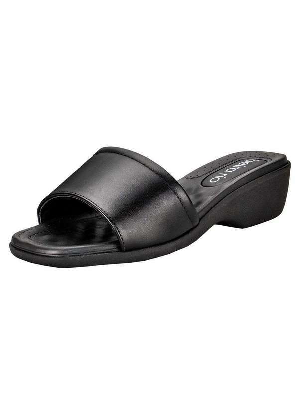 Beira Rio - Tamanco Feminino Salto Grosso Beira Rio 8527100 - Preto