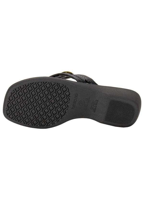 Beira Rio - Tamanco Feminino Salto Grosso Beira Rio 8527103 - Preto