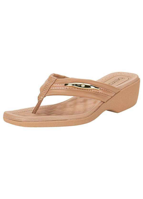Beira Rio - Tamanco Feminino Salto Grosso Beira Rio 8527103 - Salmão