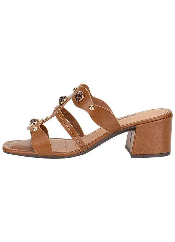 Dakota - Tamanco Feminino Salto Grosso Dakota Y9582 - Caramelo 2