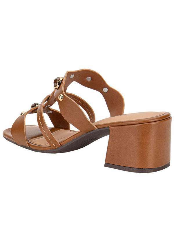 Dakota - Tamanco Feminino Salto Grosso Dakota Y9582 - Caramelo 3