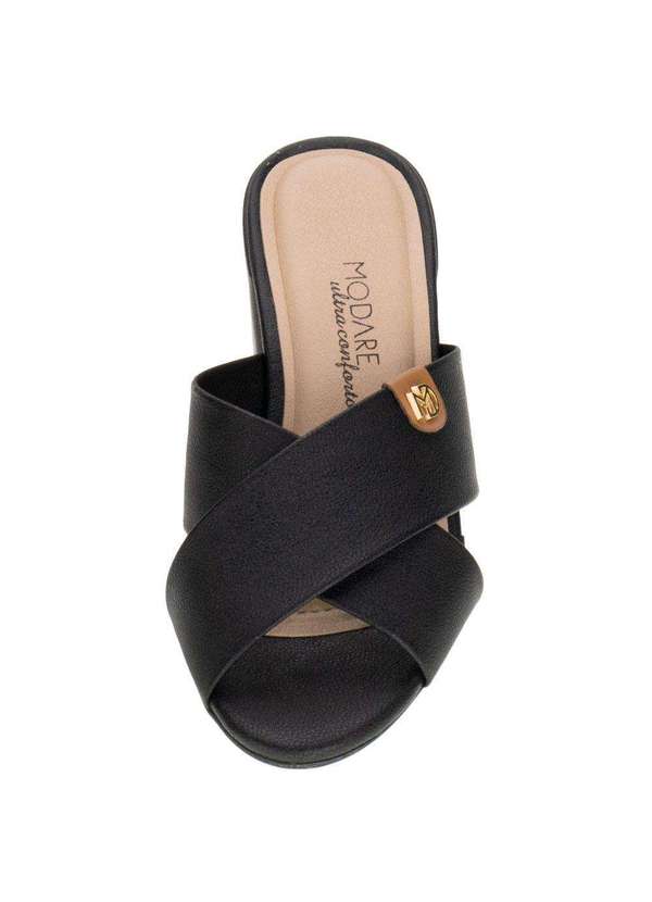 Modare - Tamanco Feminino Salto Grosso Modare 7109466 - Preto 5