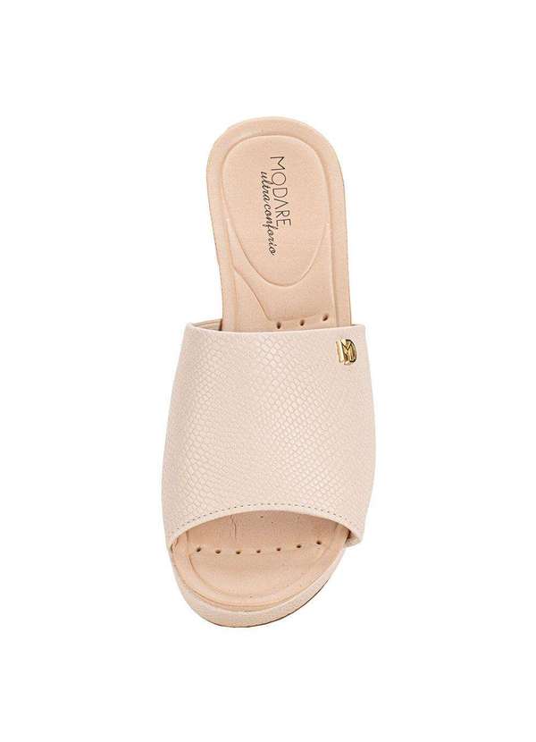 Modare - Tamanco Feminino Salto Grosso Modare 7137123 - Natural 5