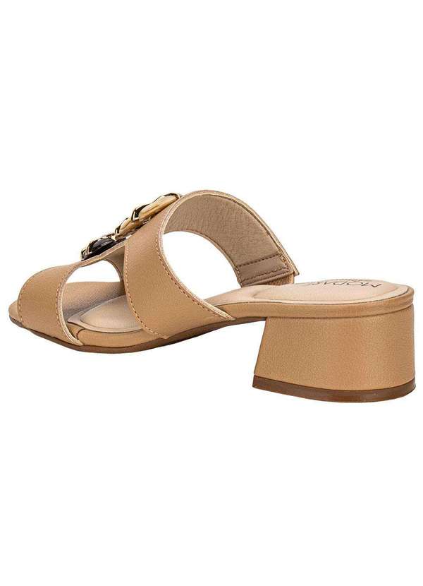 Modare - Tamanco Feminino Salto Grosso Modare 7211104 - Bege 3