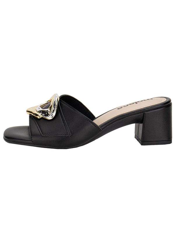 Moleca - Tamanco Feminino Salto Grosso Moleca 5496117 - Preto 2