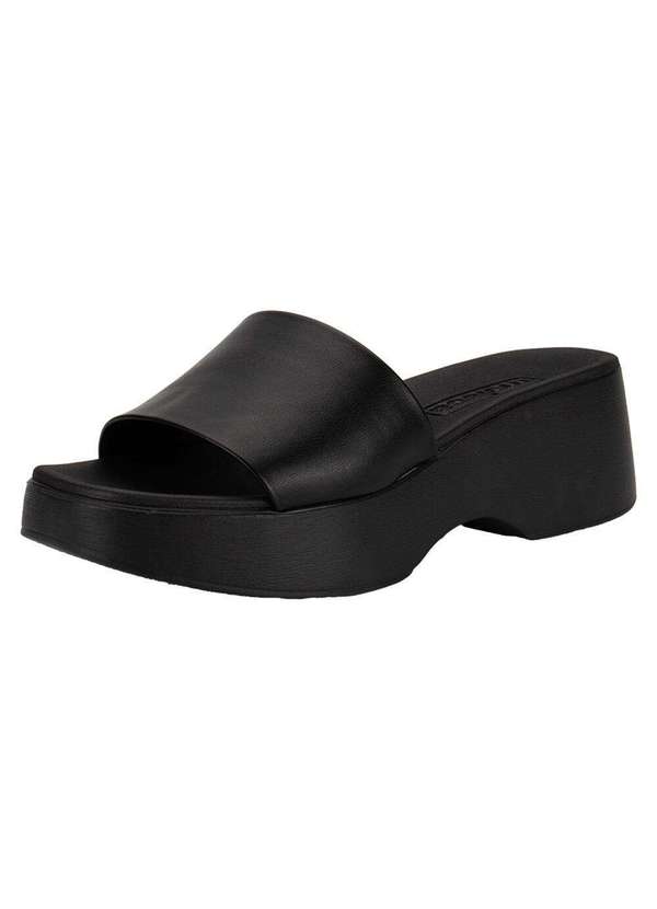 Moleca - Tamanco Feminino Salto Grosso Moleca 5503100 - Preto