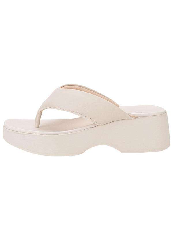 Moleca - Tamanco Feminino Salto Grosso Moleca 5503105 - Marfim 2