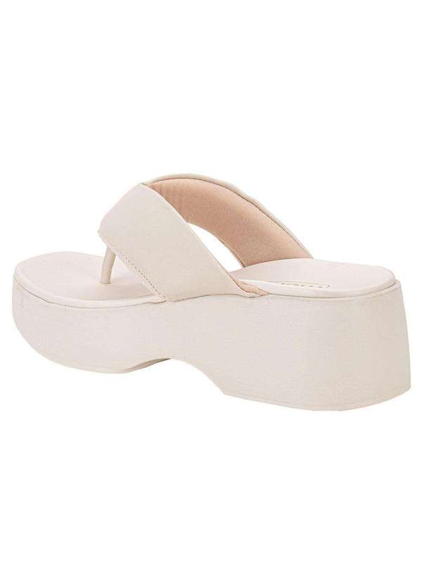 Moleca - Tamanco Feminino Salto Grosso Moleca 5503105 - Marfim 3