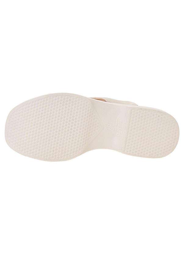 Moleca - Tamanco Feminino Salto Grosso Moleca 5503105 - Marfim 4