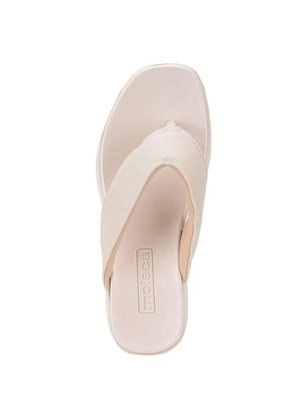 Moleca - Tamanco Feminino Salto Grosso Moleca 5503105 - Marfim 5