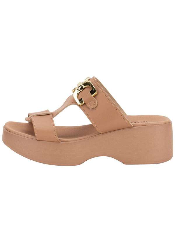 Moleca - Tamanco Feminino Salto Grosso Moleca 5503111 - Salmão 2