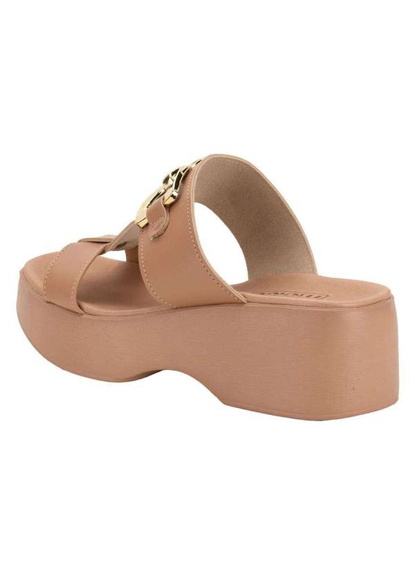 Moleca - Tamanco Feminino Salto Grosso Moleca 5503111 - Salmão 3