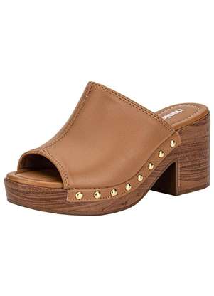 Tamanco Feminino Salto Grosso Moleca 5549107 - MOLECA