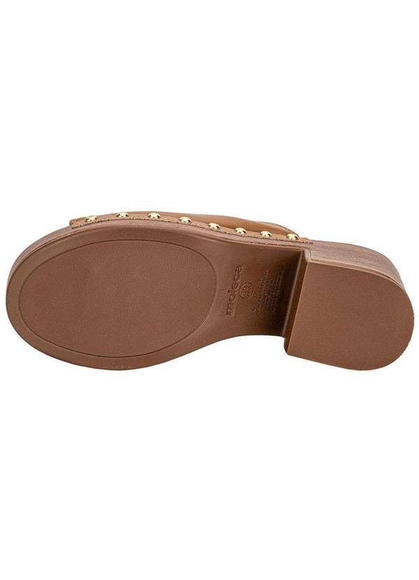 Moleca - Tamanco Feminino Salto Grosso Moleca 5549107 Camel 4