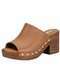 Moleca - Tamanco Feminino Salto Grosso Moleca 5549107 - Preto - variação: CAMEL