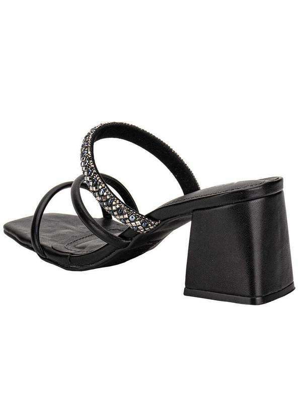 Via Marte - Tamanco Feminino Salto Grosso Via Marte 100021 - Preto 3