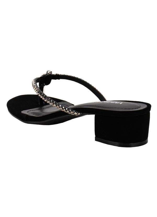 Via Marte - Tamanco Feminino Salto Grosso Via Marte 106016 - Preto 3