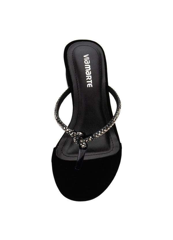 Via Marte - Tamanco Feminino Salto Grosso Via Marte 106016 - Preto 5