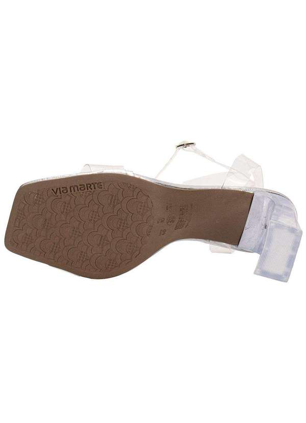 Via Marte - Tamanco Feminino Salto Grosso Via Marte 196002 Prata 3