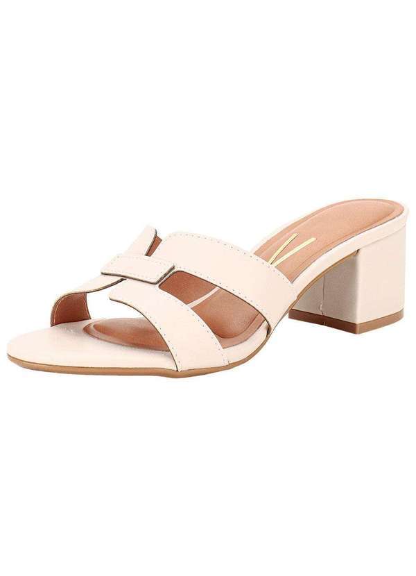 Vizzano - Tamanco Feminino Salto Grosso Vizzano 62911180 - Marfim