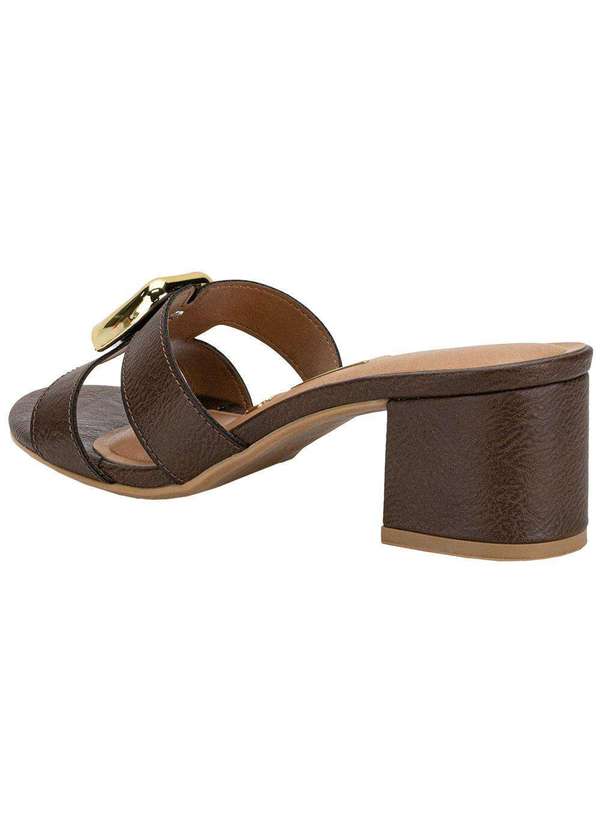 Vizzano - Tamanco Feminino Salto Grosso Vizzano 62911187 Chocolate 3