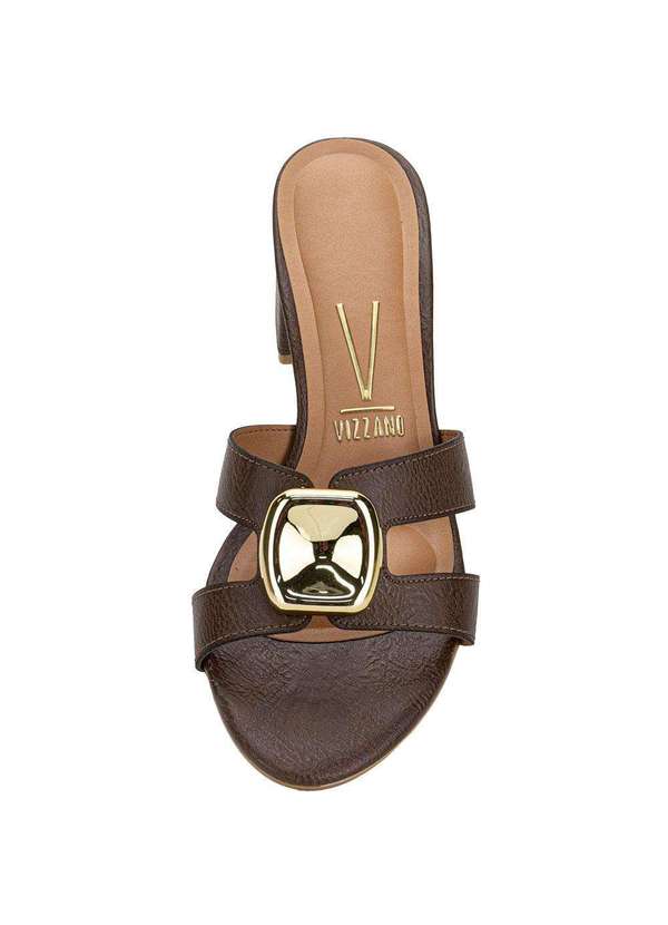 Vizzano - Tamanco Feminino Salto Grosso Vizzano 62911187 Chocolate 5