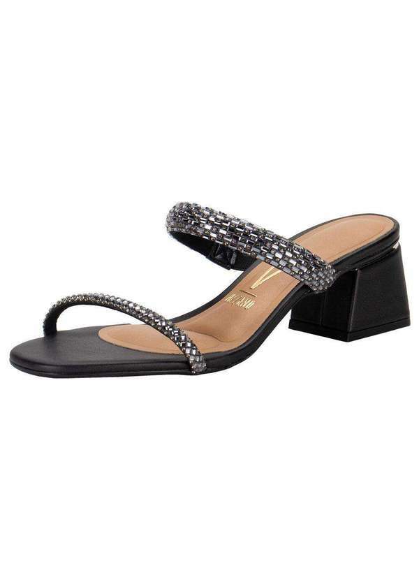 Vizzano - Tamanco Feminino Salto Grosso Vizzano - 6428134 - Preto