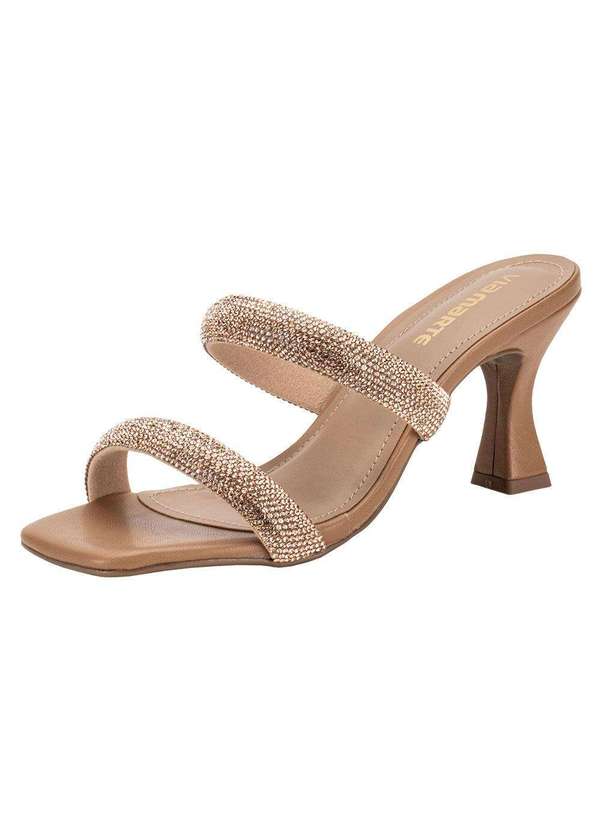 Via Marte - Tamanco Feminino Salto Taça Via Marte 105010 - Bronze