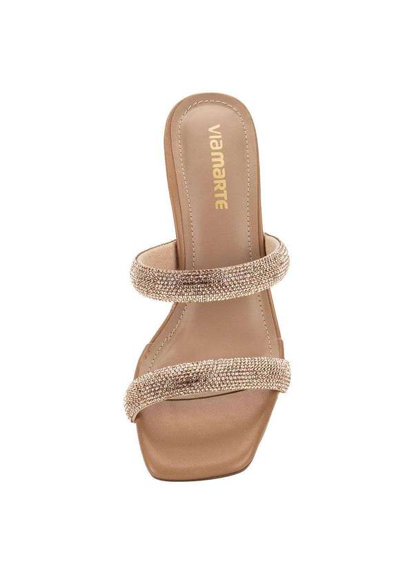 Via Marte - Tamanco Feminino Salto Taça Via Marte 105010 - Bronze 5