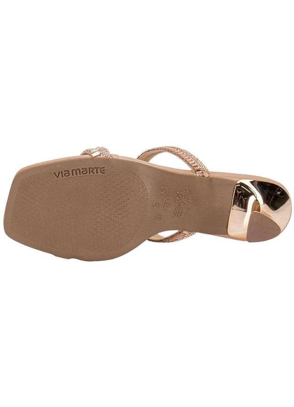 Via Marte - Tamanco Feminino Salto Taça Via Marte 166026 Ouro/Rosado 3