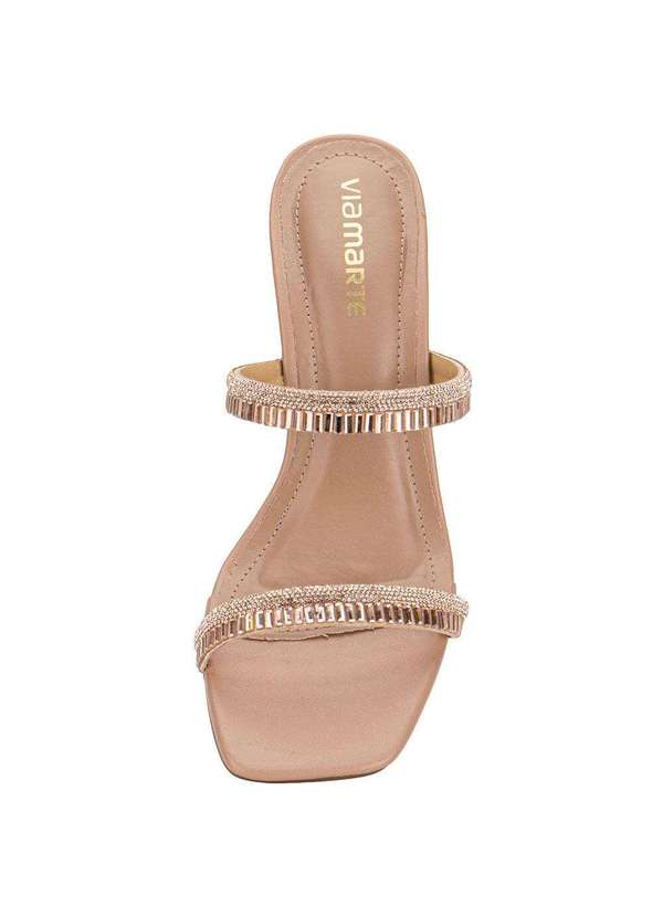 Via Marte - Tamanco Feminino Salto Taça Via Marte 166026 Ouro/Rosado 4