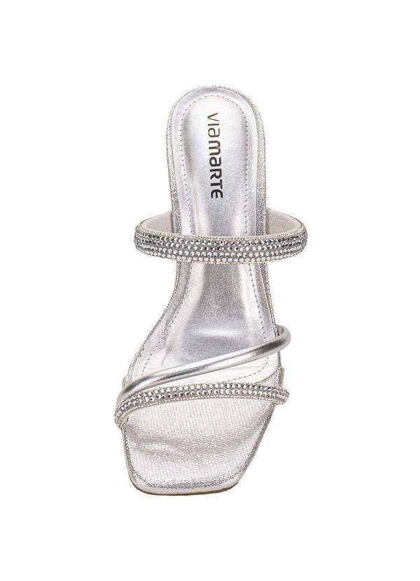 Via Marte - Tamanco Feminino Salto Taça Via Marte 166046 Prata 4