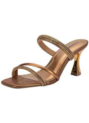 Tamanco Feminino Salto Taça Via Marte 166046 - VIA MARTE