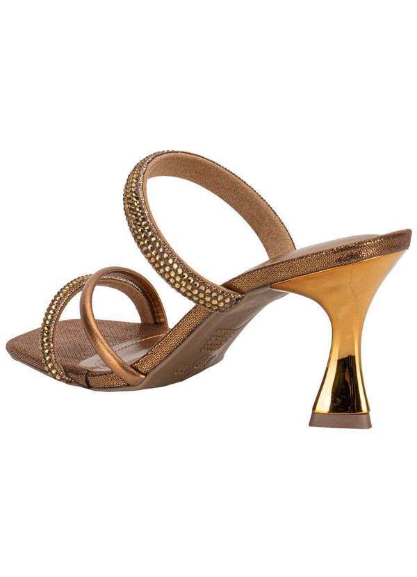 Via Marte - Tamanco Feminino Salto Taça Via Marte 166046 Bronze 2