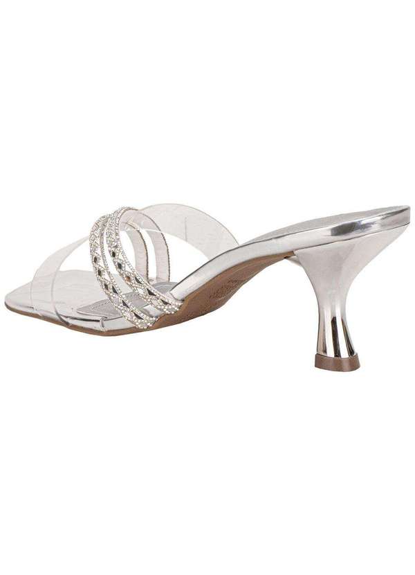 Via Marte - Tamanco Feminino Salto Taça Via Marte 177025 Prata 3