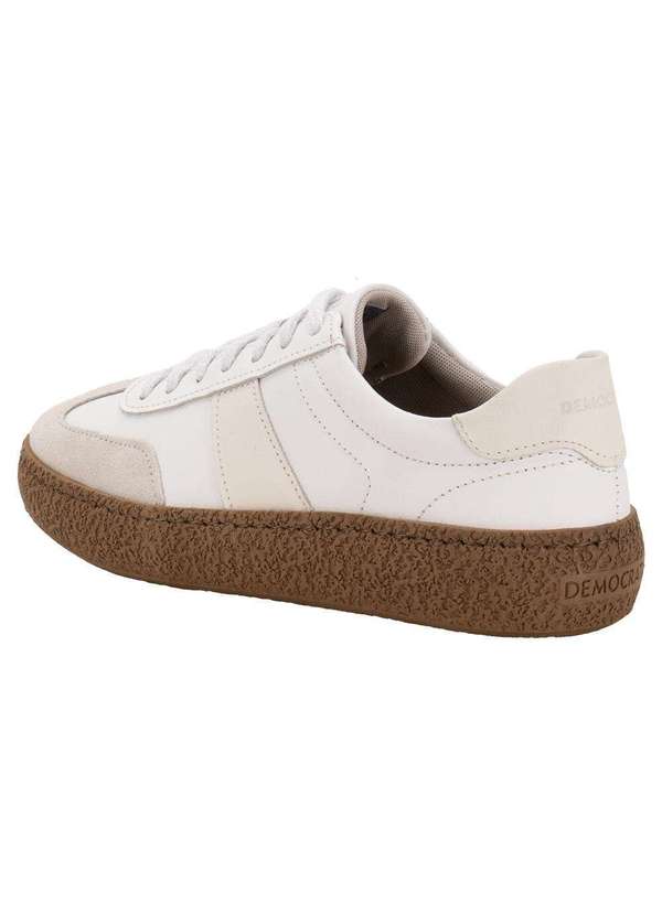 Democrata - Sapatênis Feminino Bora Democrata 617101 - Branco/Bege 3